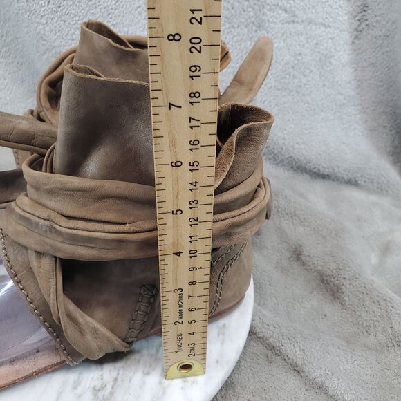 Free People Shoes Womens EU 41 US 9.5-10 Brown Leather Delaney Gladiator Sandals - Picture 5 of 11